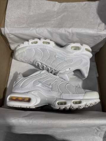 (от/до 36-44 номер) Nike Air Max TN Plus Triple White (НАЙ-ПРОДАВАН)
