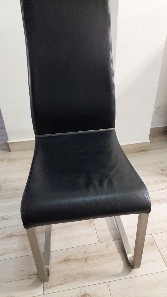 Vând set 6 buc scaune piele ecologică