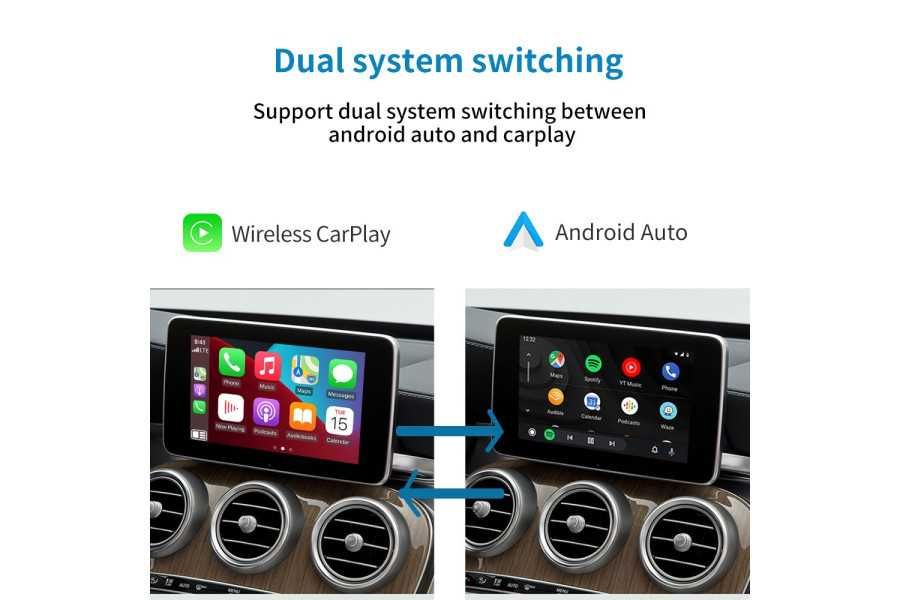 MERCEDES BENZ NTG 4.5/5.0  Безжичен Apple Carplay Android Auto MMI BOX
