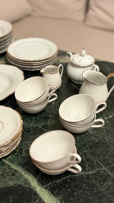 Servicii masa portelan Zeh Scherzer Bavaria Germania + Kahla Feston