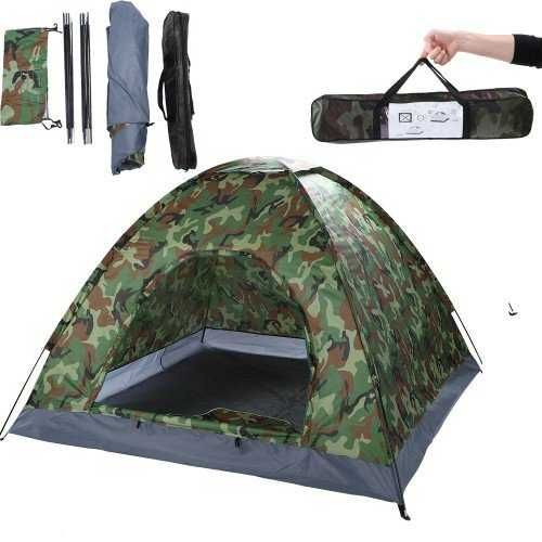 Двуместна камуфлажна туристическа палатка за къмпинг 208x208см