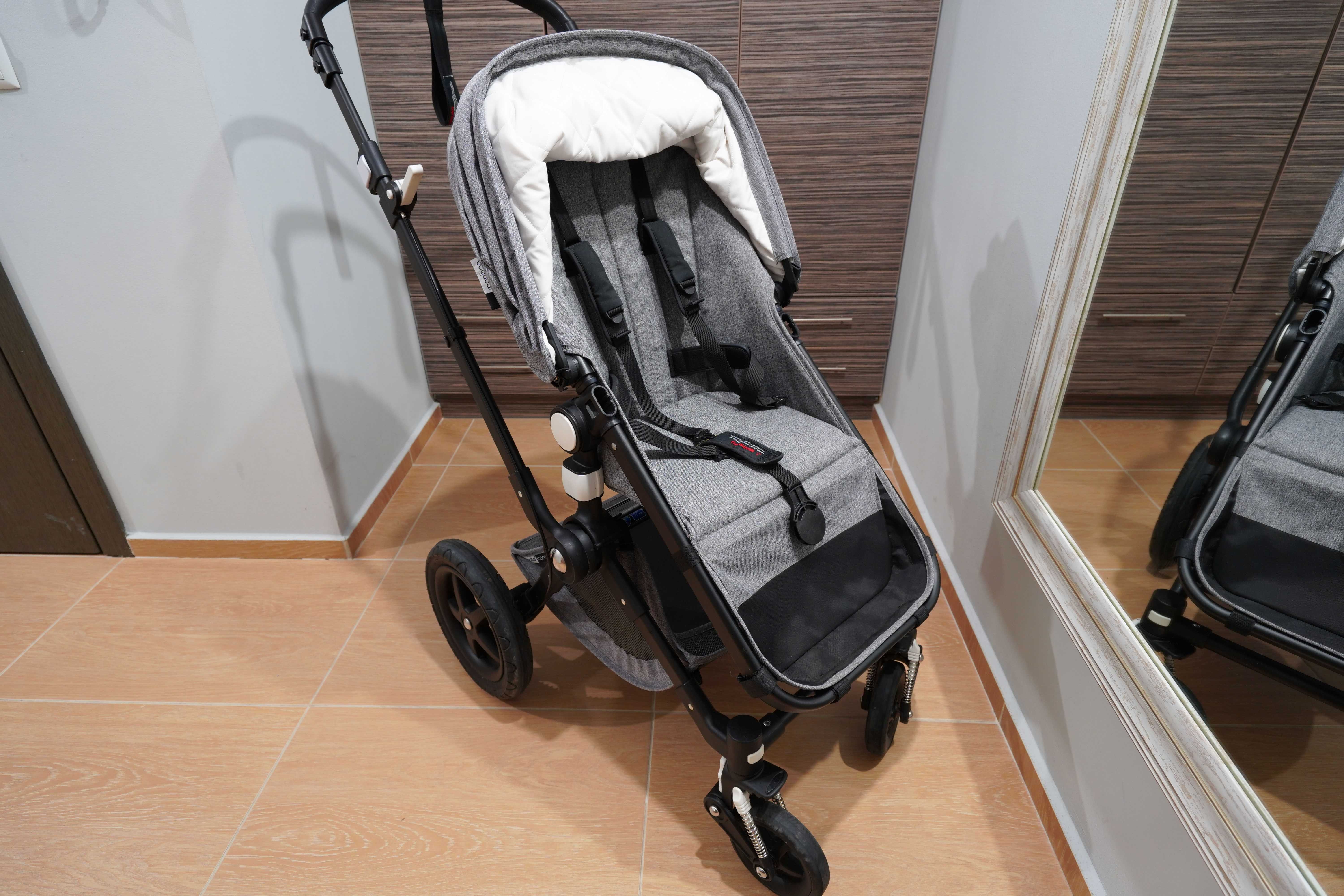 Дизайнерска количика Bogaboo Cameleon 3 Melange Grey + Бонуси Stokke