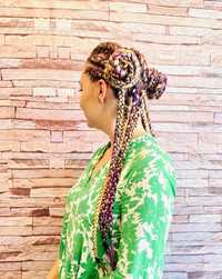 Impletituri, Extensii, Codite, Cornrows, box braids, codite afro