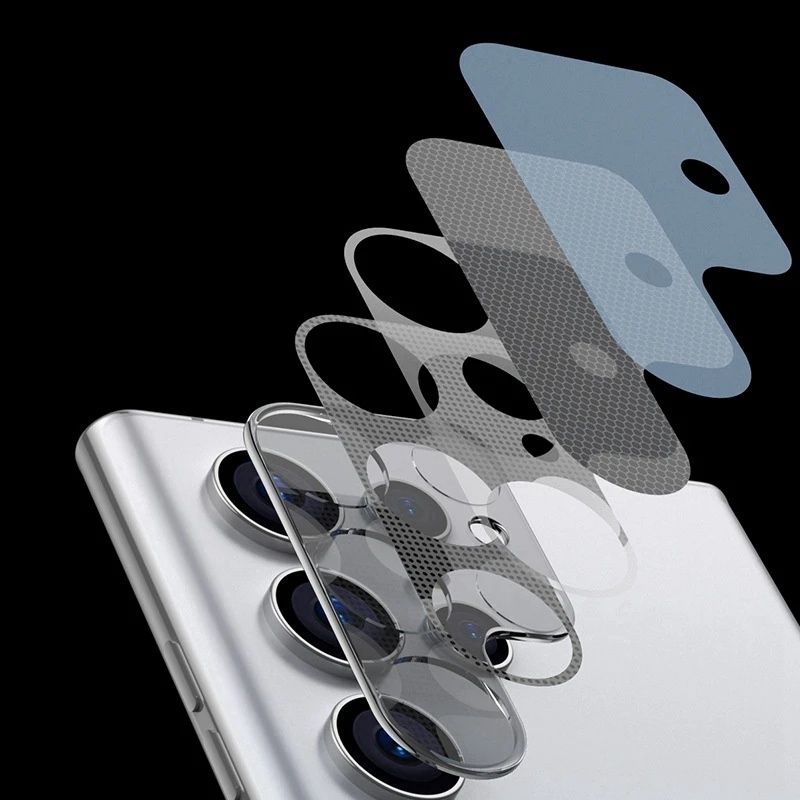 Samsung Galaxy S25 S24 /Ultra/Plus/FE/ 3D Стъклен протектор за камера