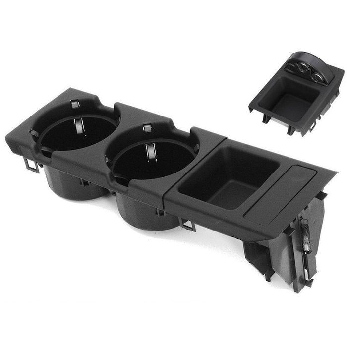 Suport pahare + monede, pentru BMW Seria 3 e46 51168217953 - Negru