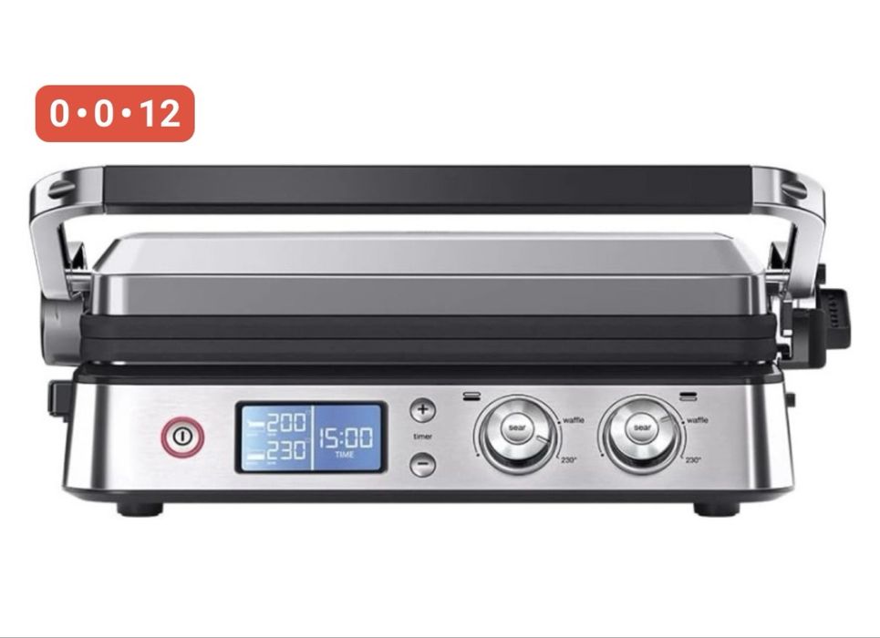 Грильница Delonghi с 3 насадками в подарок