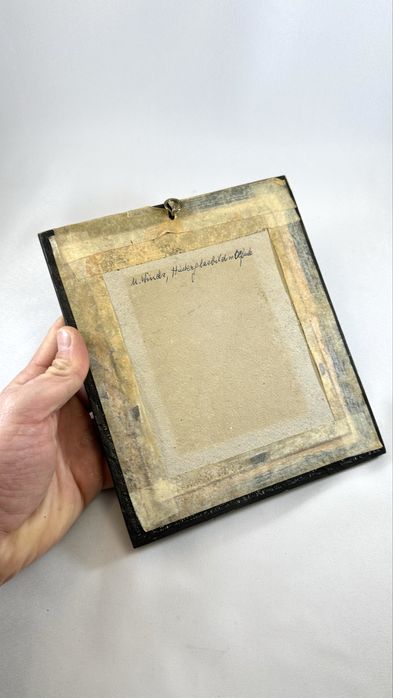 Icoana veche pictata pe sticla Sfantul Gheorghe vintage de