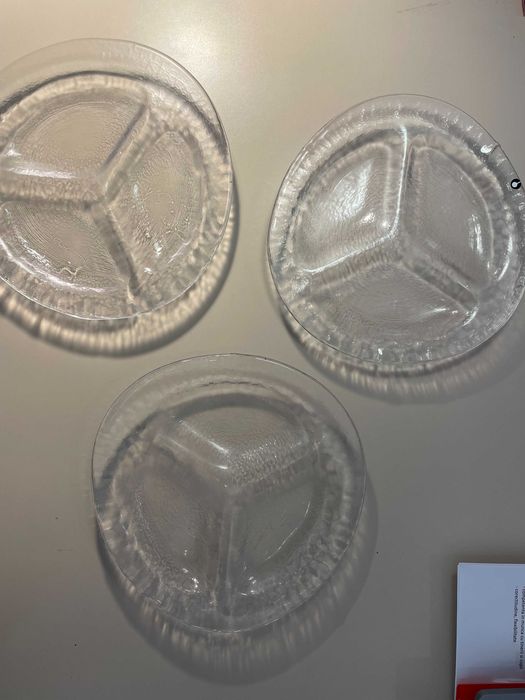 PUKEBERG Suedia 4 platouri ice glas pt servit aperitive antreu masa