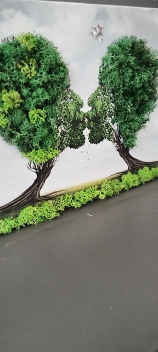 Декорации от жив скандинавски мъх