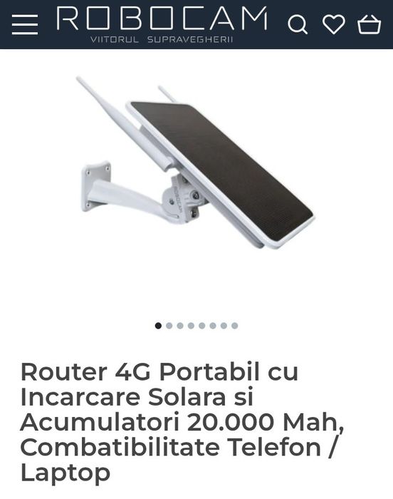 Router WiFi solar, baterie 25000 mAh, panou solar 15W, router WiFi