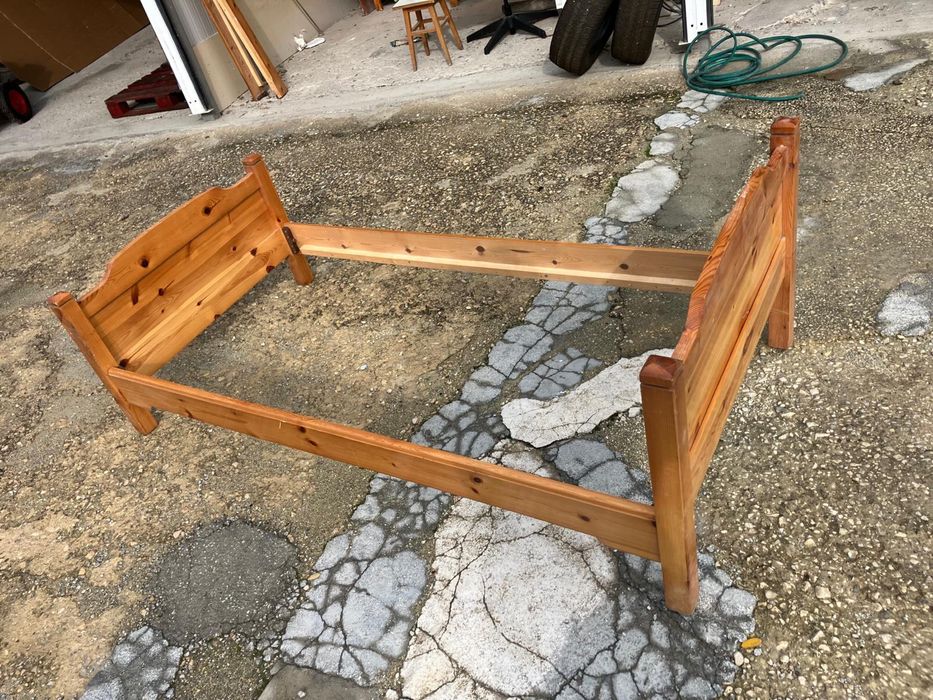 Дървено единично легло 90/190