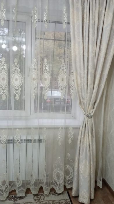 Шторы и тюль белого цвета
