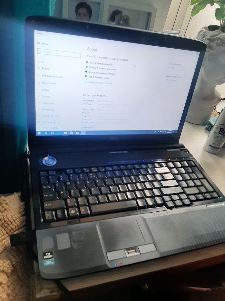 Laptop Acer Aspire 6930 16,9 inci HD,hdmi win 10