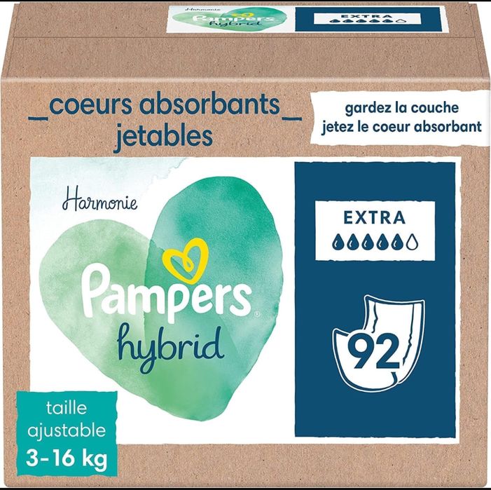 Pampers Harmony Hibrid 92 buc 3-16 kg