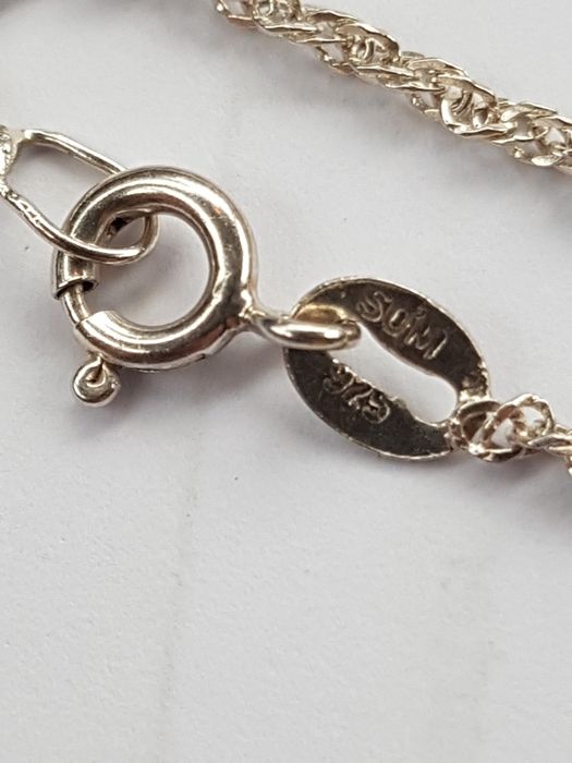 (40) lant colier argint 925 italy pandantiv ochi