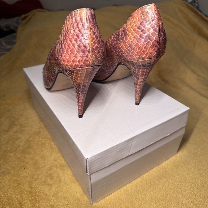 Pantofi stiletto piele naturală