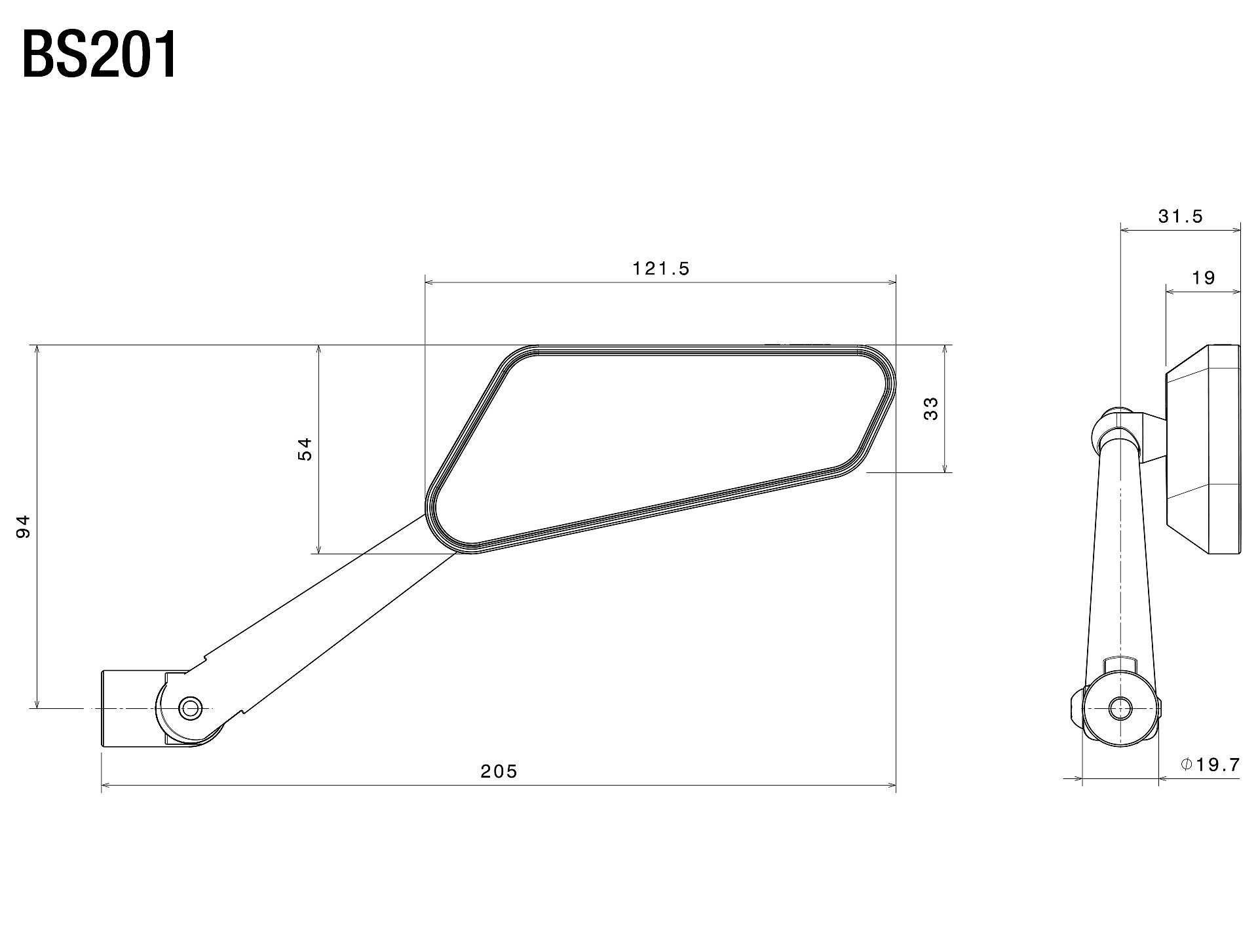 Продавам нови огледала за мотор Rizoma Circuit 744, комплект 2бр.