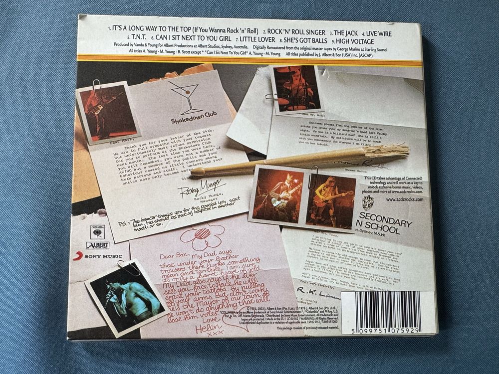 Оригинален диск AC/DC - High Voltage (Gold Vinyl)