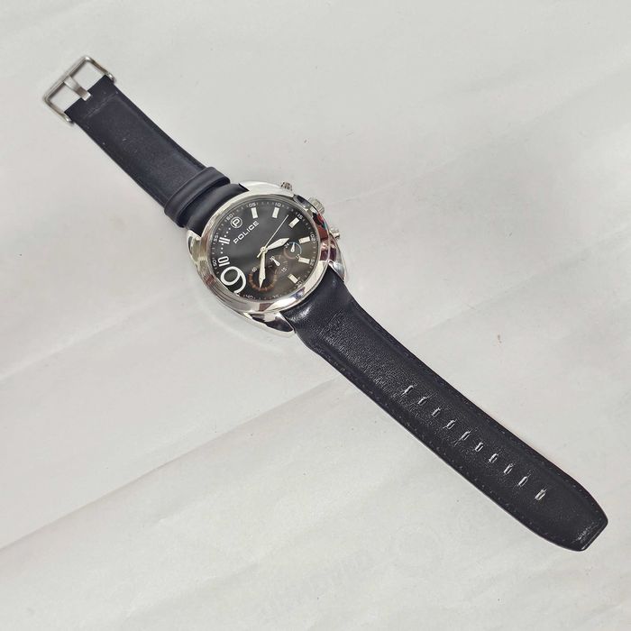 Ceas barbatesc Police, curea piele - oferta