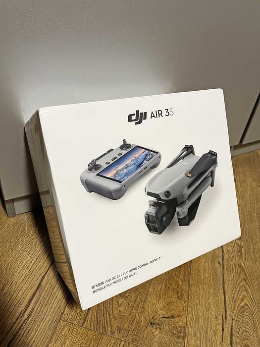 Новый дрон AIR 3S COMBO (три аккума + хаб + фильтры). Пульт с экраном.