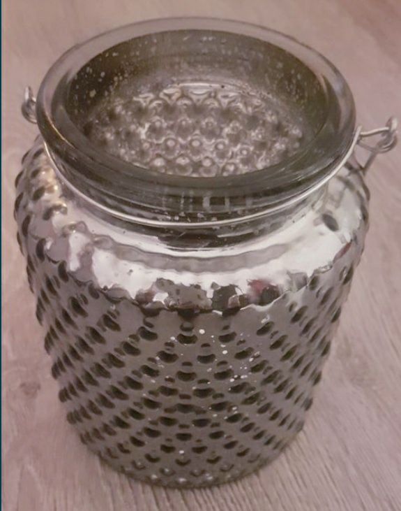 Vaza borcan recipient cu maner din sticla 1000 ml NOU