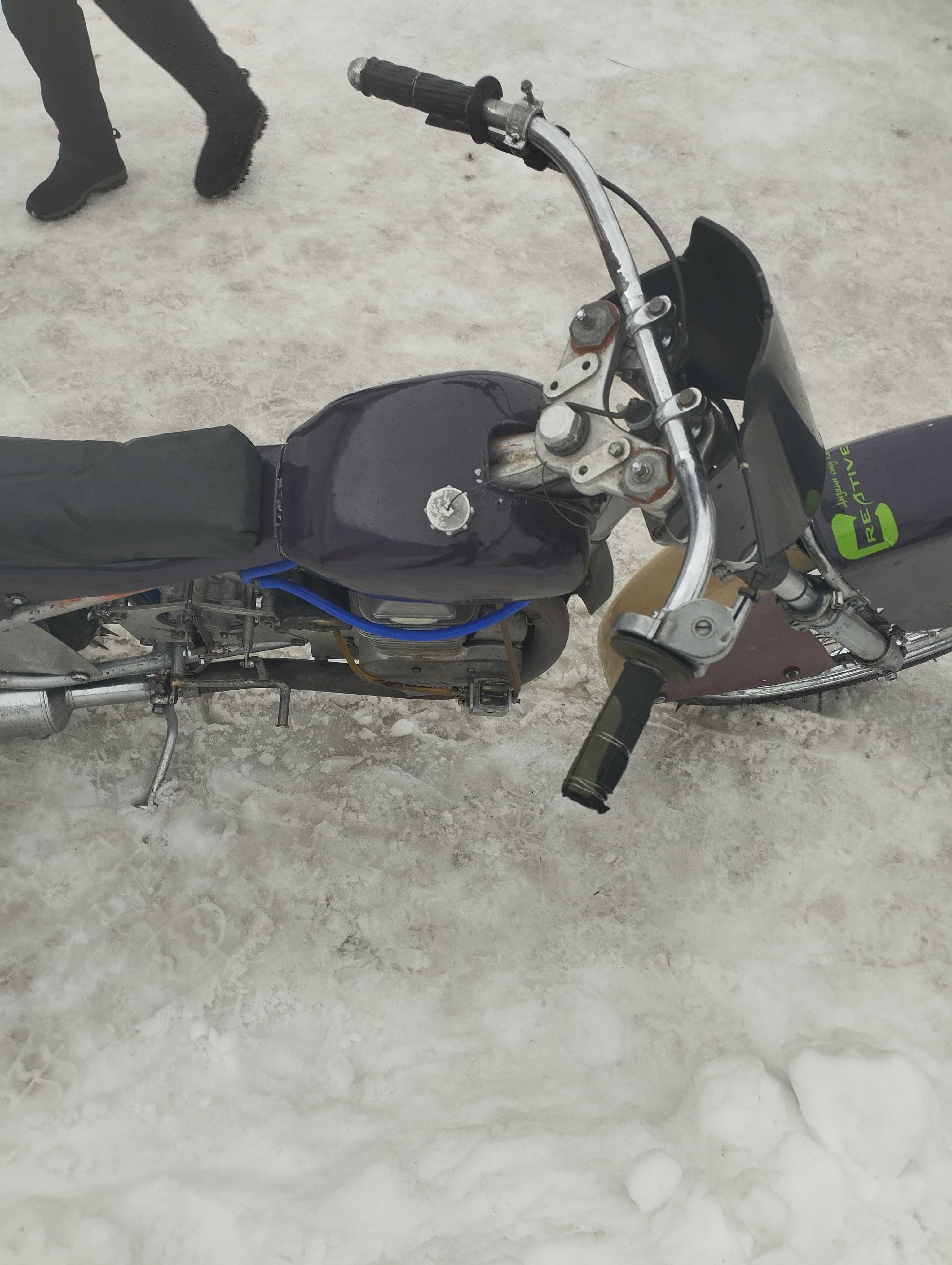 Ледовый мотоцикл Ява.