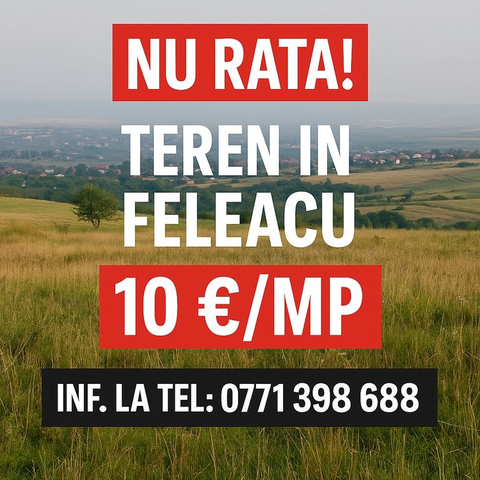 Vând teren extravilan 10 euro mp.