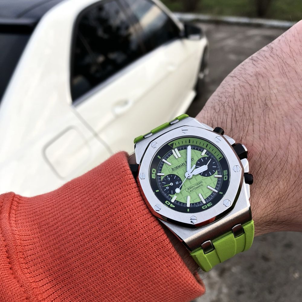 Ap Royal Oak Diver green dial rubber