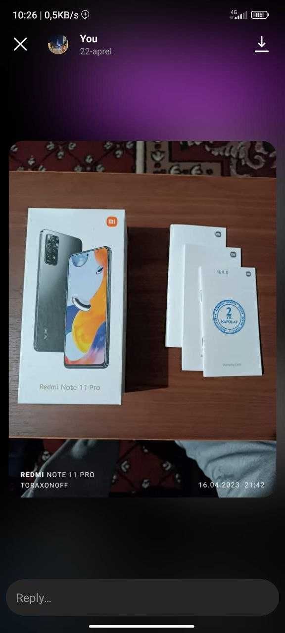 Redmi not 11 pro 8/128gb lik