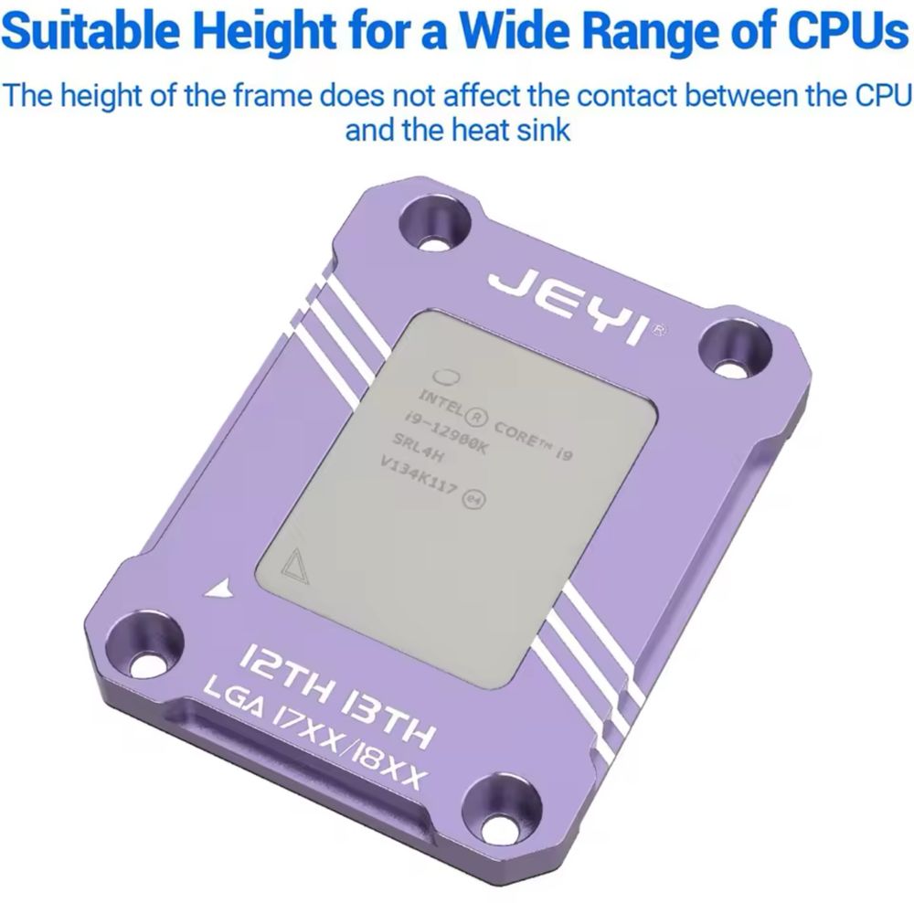 JEYI Монтажна алуминиева рамка LGA 1700 + подарък термо пад