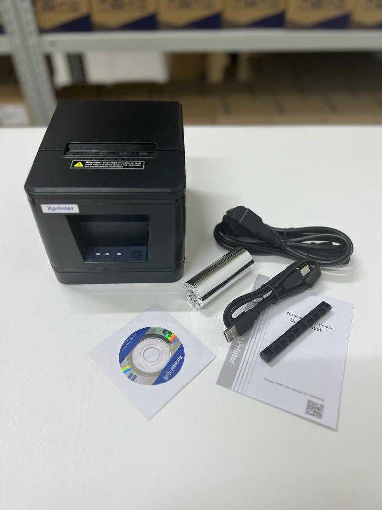 Принтер чеков 80 мм с автообрезом USB+LAN. Автоматизация.