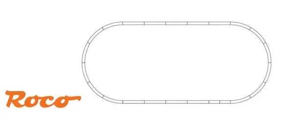 Set Sine Roco GeoLine cu terasament Geo Line HO 1:87