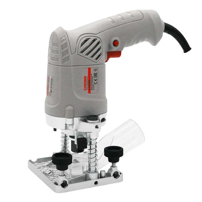 Кромочно-петлевой фрезер CROWN CT11020, 430 Вт, Цанга: 6 мм