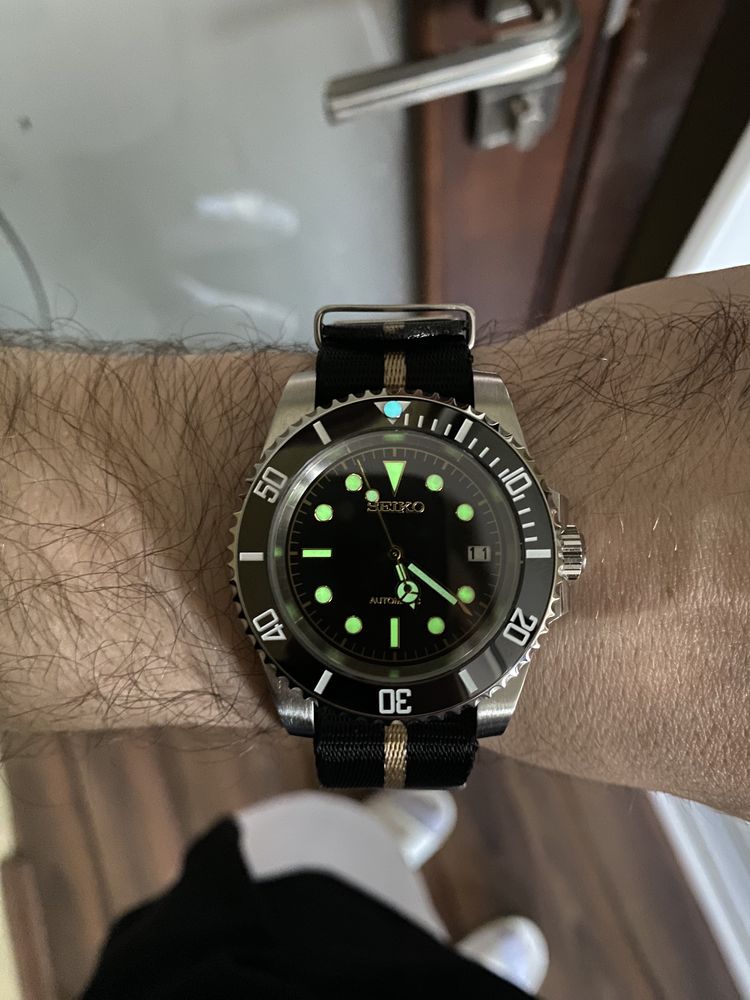Кастомные часы Seiko submariner