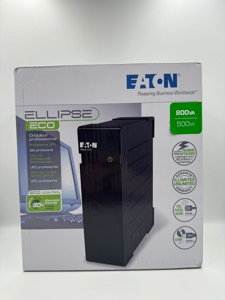 UPS Eaton EL800USBIEC Ellipse ECO, 800VA/500W