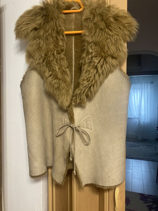 Vesta dama din blana naturala de miel!