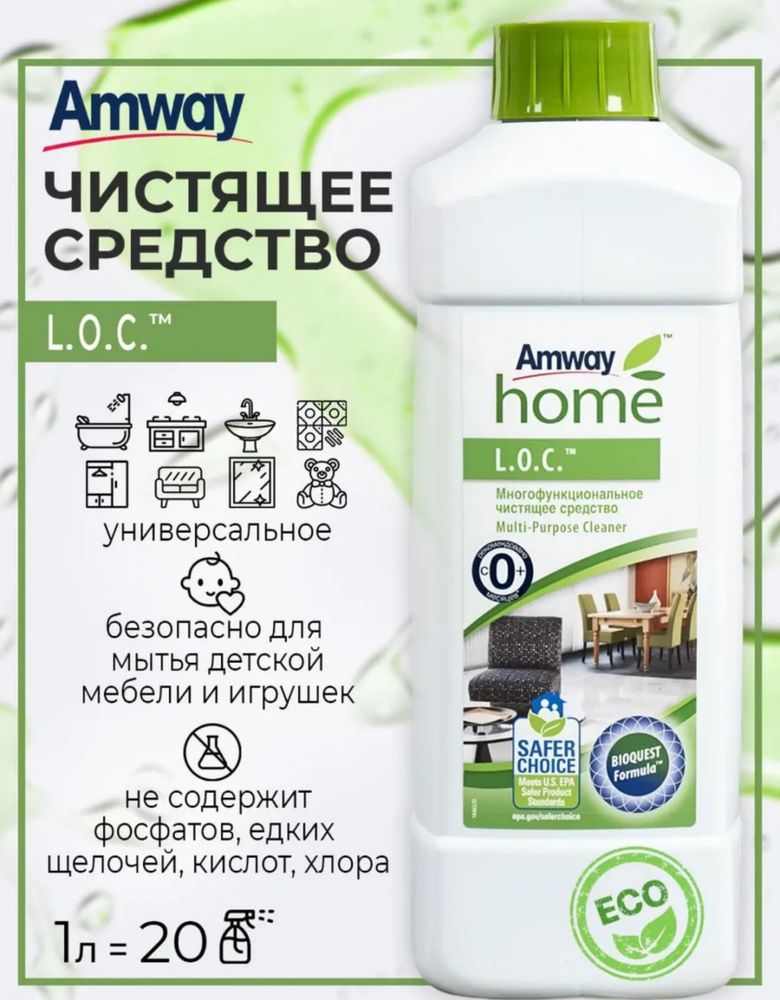 Amway чистящее средство, антижир, средство для мытья посуды. Губки