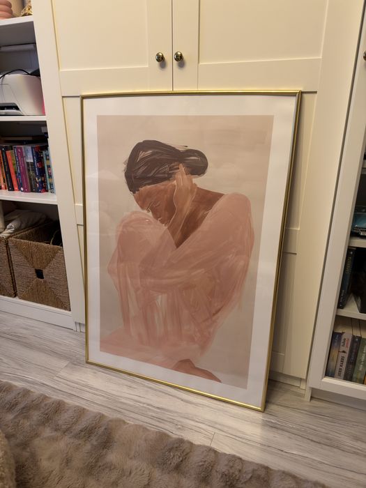 Tablou 100x70 cu rama aurie