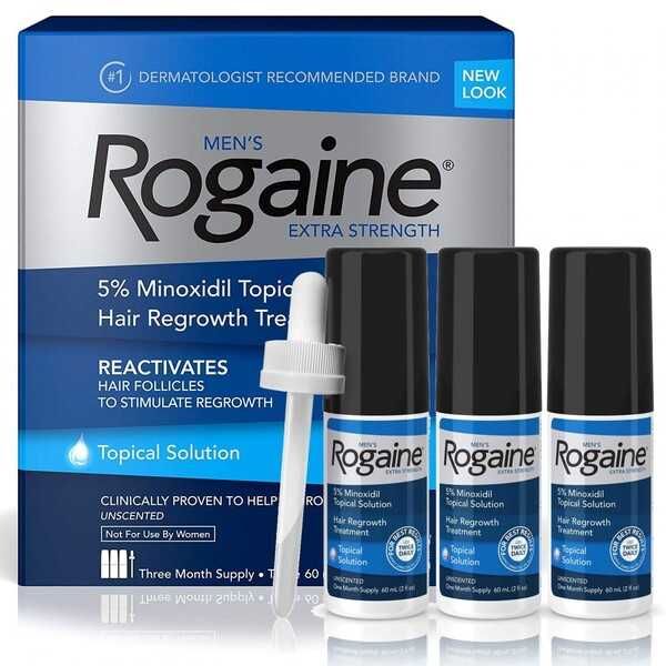 Minoxidil Rogaine 5%, 3 Luni Aplicare, Tratament (Pipeta inclusa)