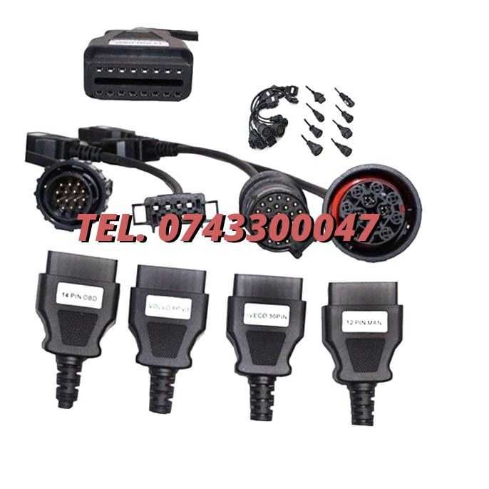 Set De 8 Cabluri Adaptoare Obd2 Autocom Delphi Camioane Dube