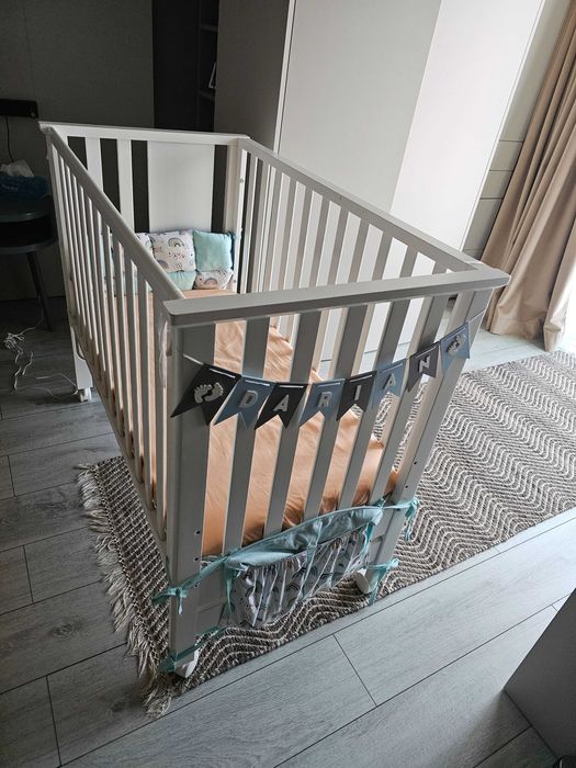 Patut co-sleeping cu saltea din cocos