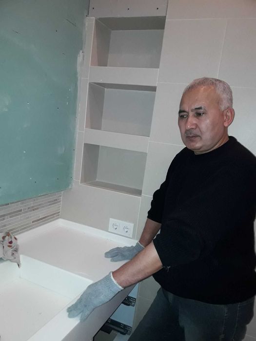 Укладка кафеля, керамогранит, плитки, кафельщик