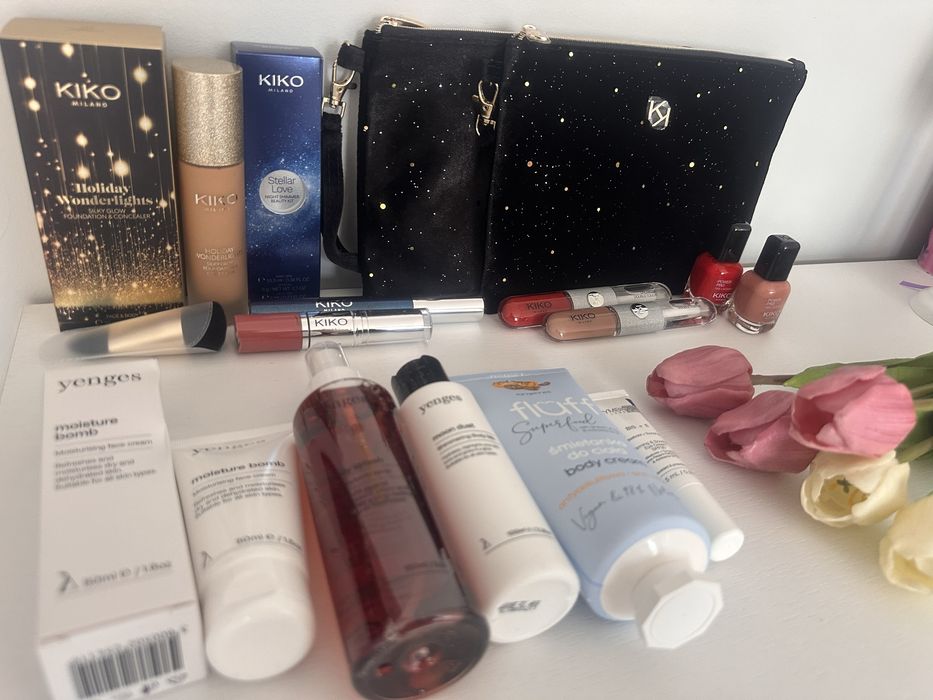 Ново!!!Kiko Milano Lancome Clarins Yenges козметика