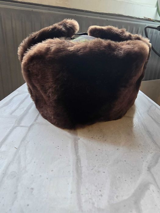 Caciula cu urechi din blana marimea XS 55 cm