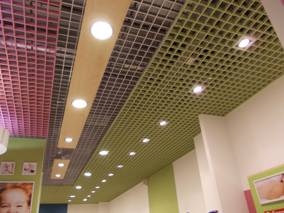 Подвесной грильято, грилято, грилята потолок