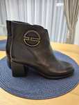 Botine piele toc gros nr 36 noi