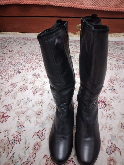 Женские сапоги, кожа натуральная