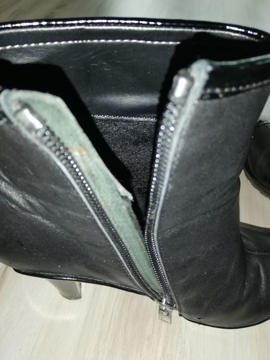 Есенни дамски боти от естествена кожа