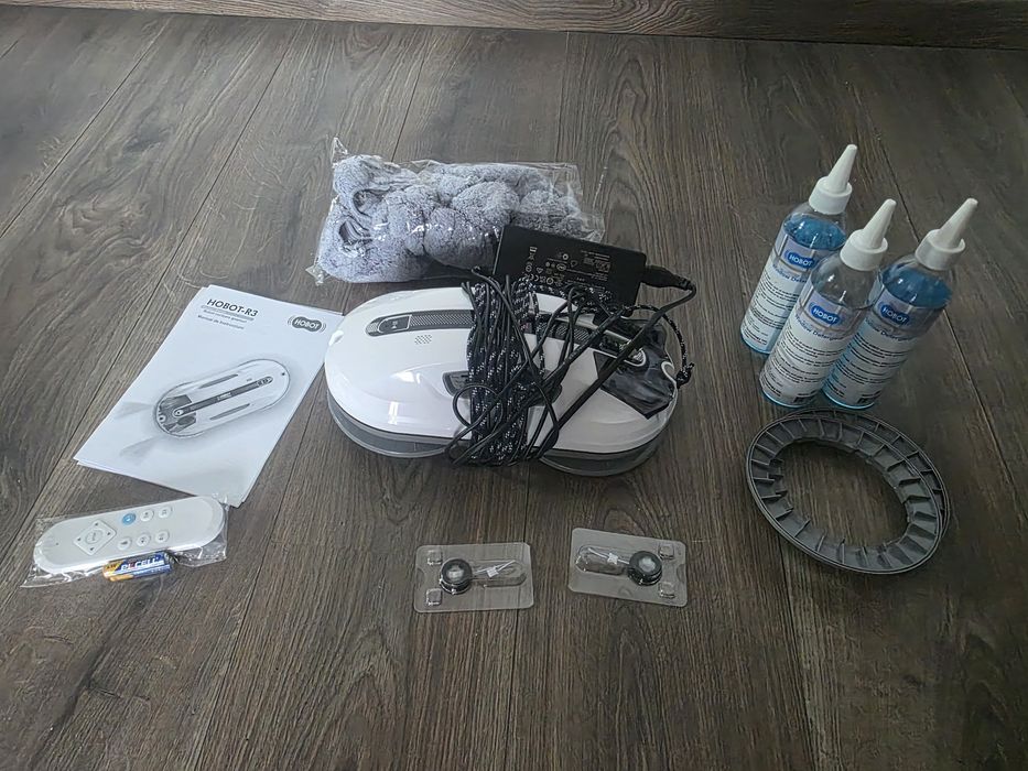 Robot curatare geamuri HOBOT R3, 2 pulverizatoare, Aplicatie mobila