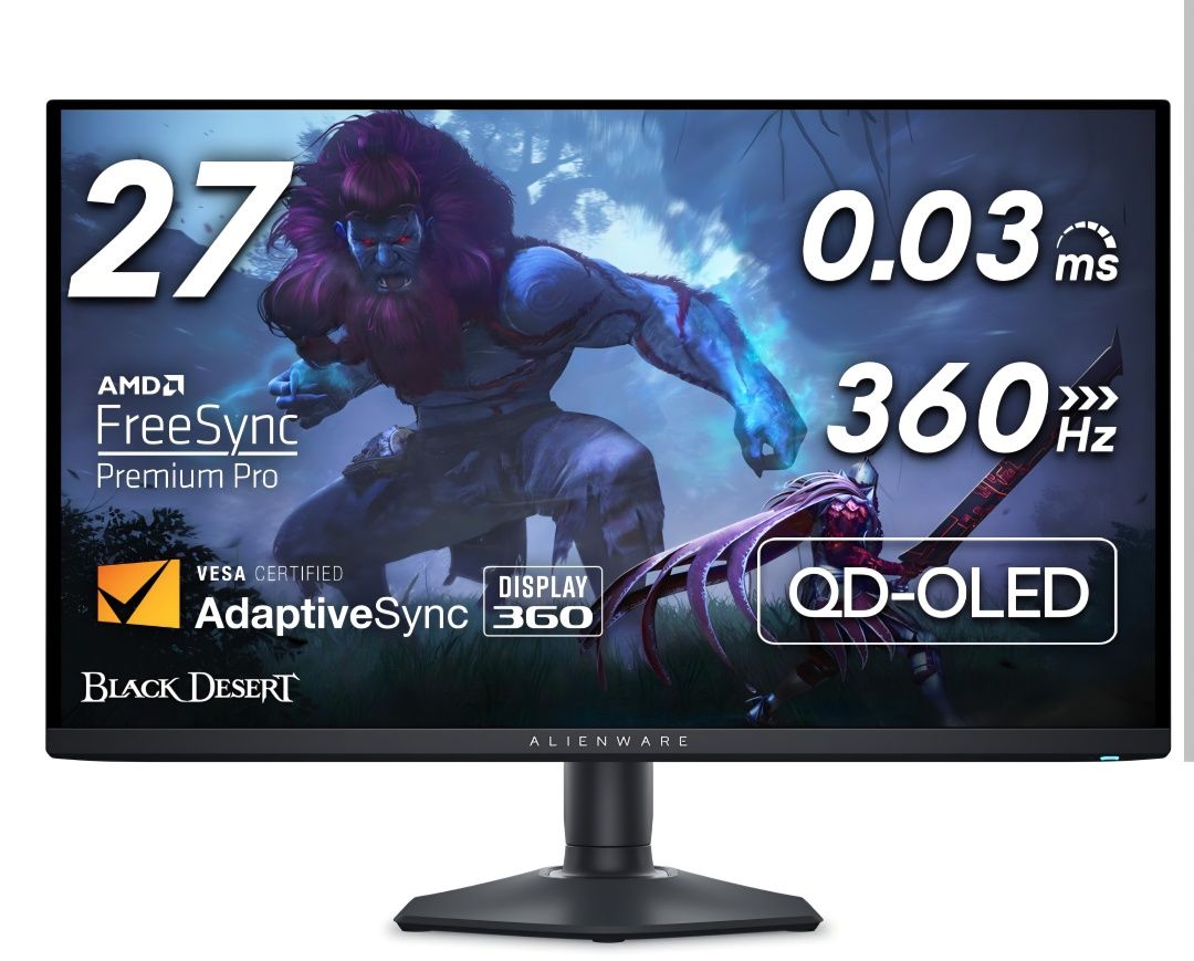 Alienware AW2725DF 27 360hz oled 25б0х1440